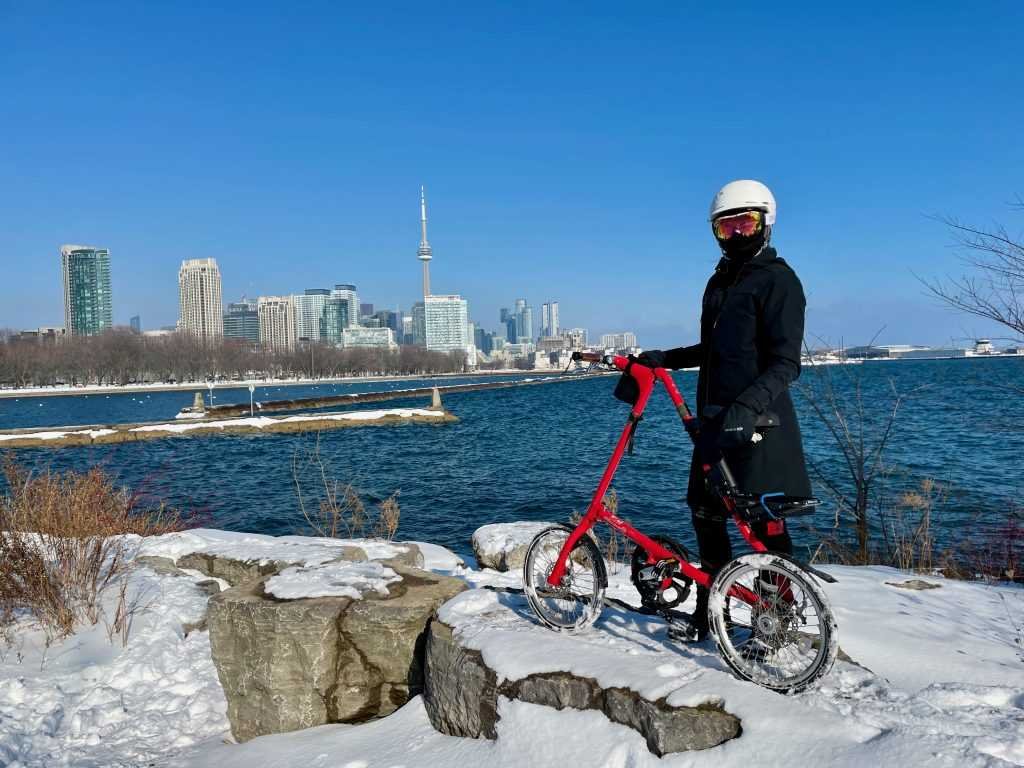 Winter Cycling on a Strida