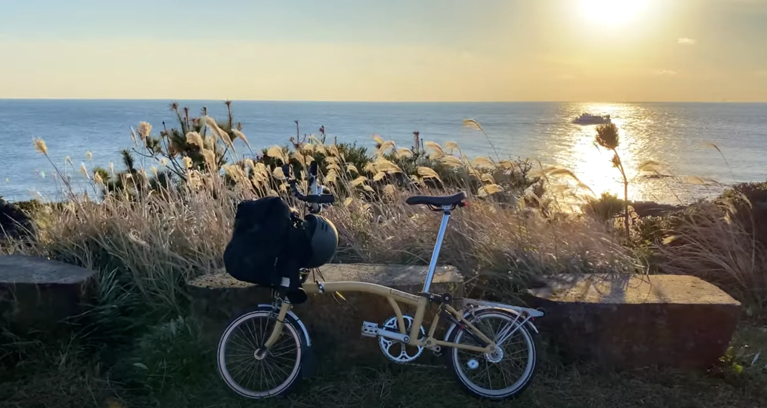 Jeju Bike Path on a Brompton