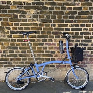 New role for Brompton Cloud Blue bicycle?