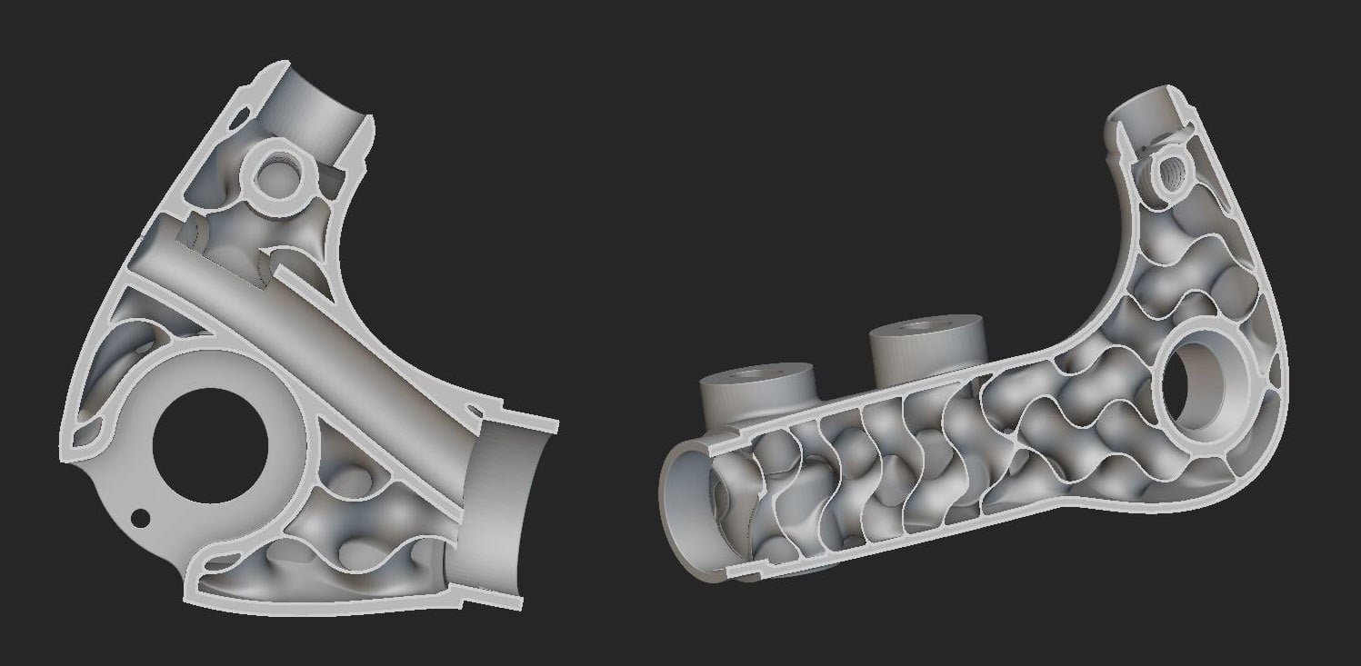 No22 Bicycles’ gorgeous new 3D printed titanium dropouts hide their real beauty on the inside