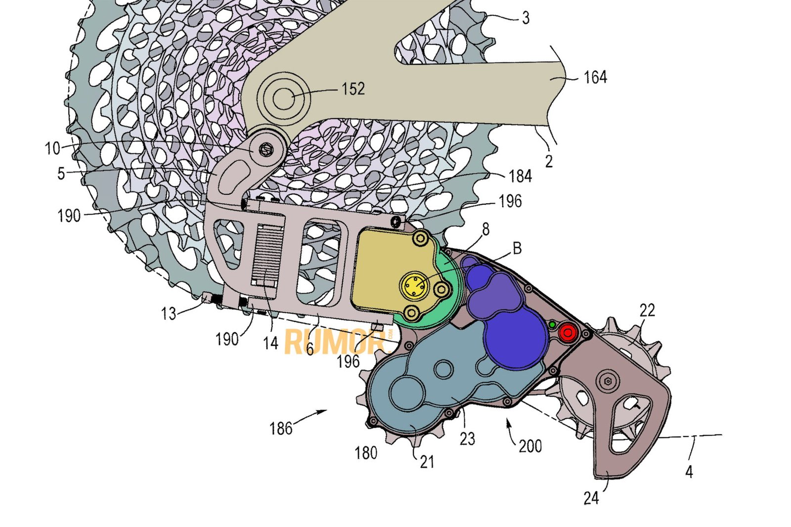 Patent Patrol: SRAM’s Self-Charging Auto-Shifting Rear Derailleur