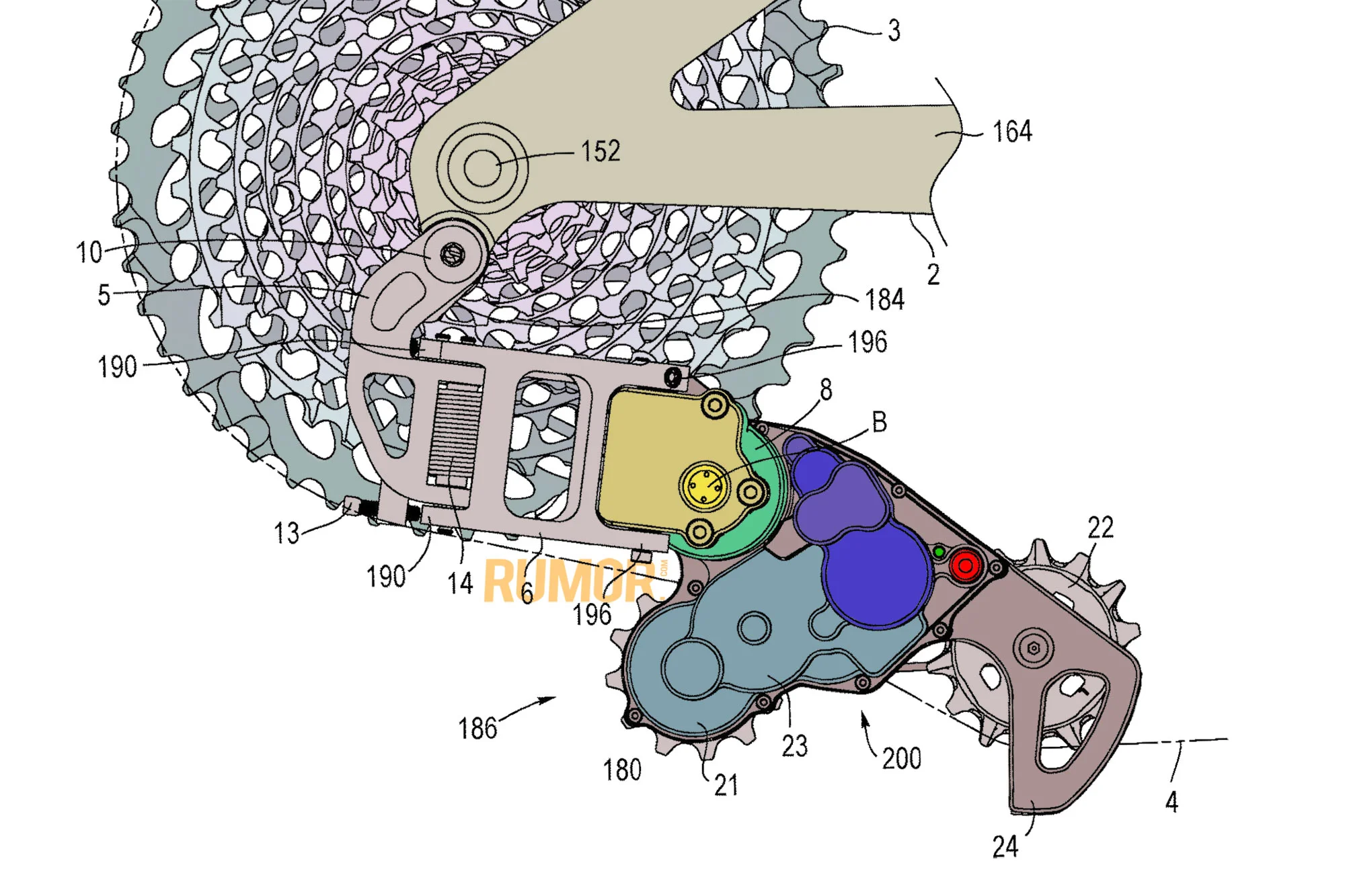 Patent Patrol: SRAM’s Self-Charging Auto-Shifting Rear Derailleur