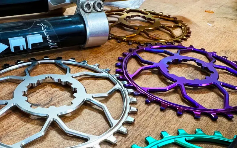 5DEV Machine 3-Bolt Direct Mount Titanium Chainrings in San Diego
