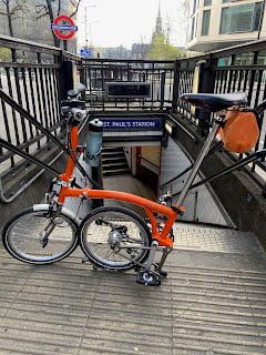 The Cobblemonster 2023 on an Orange Brompton