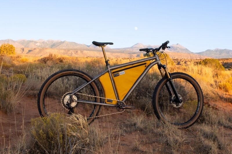 Hayduke LVS! Esker Stretches Titanium Bikepacking Bike + MOLLE Rackwald
