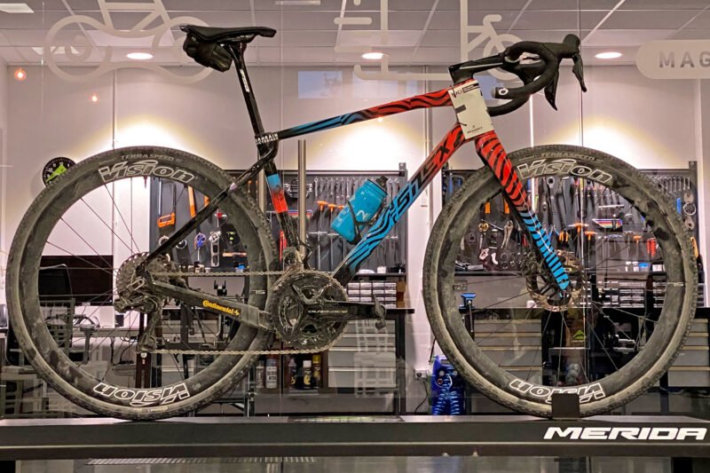 Pro Bike Check Teaser: Unreleased Merida Silex of Gravel World Champ Matej Mohorič