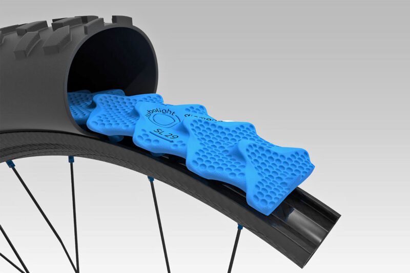 Tubolight Diamana, the Fastest MTB Tire Liner because of Venturi Airflow INSIDE Your Tires!