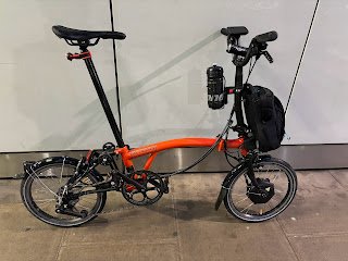 Brompton trio adventures in the dark, wind and rain!
