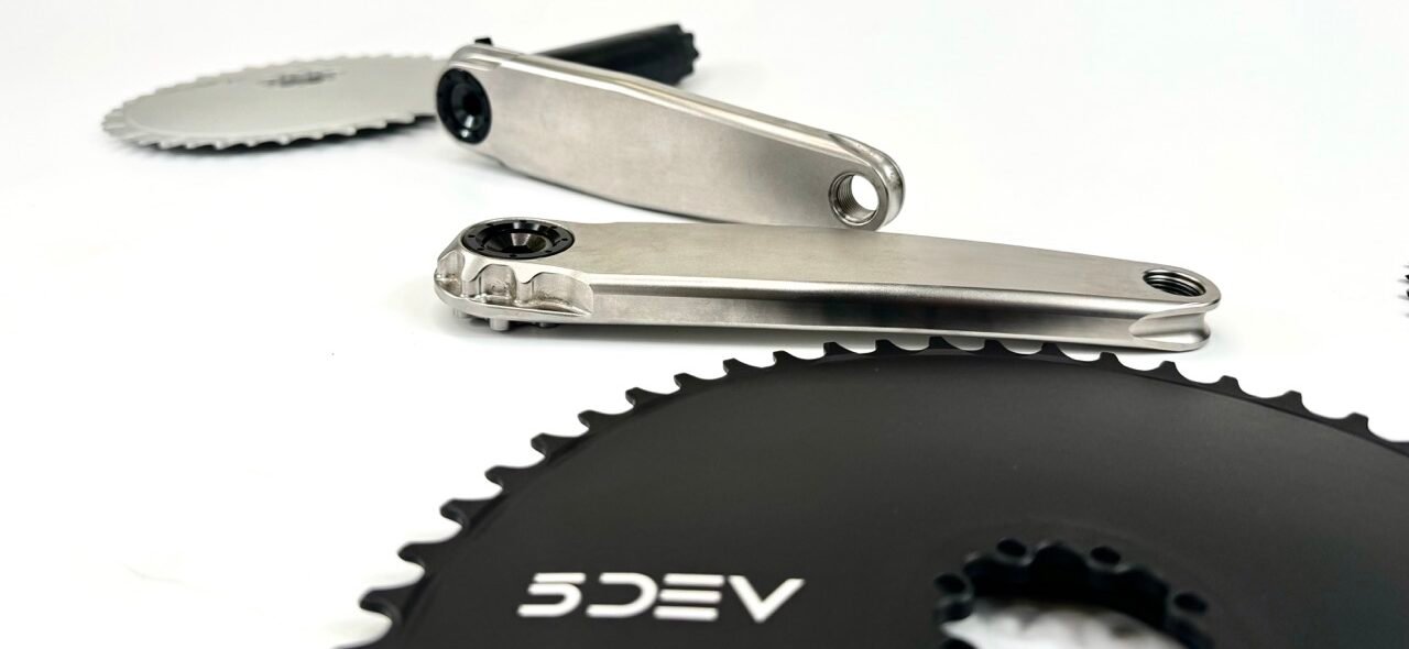 Lighten Your Rotation with New Hollow Titanium Road, Gravel, and XC Cranks from 5DEV