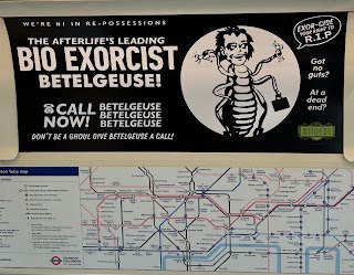 Beetlejuice on the London Underground