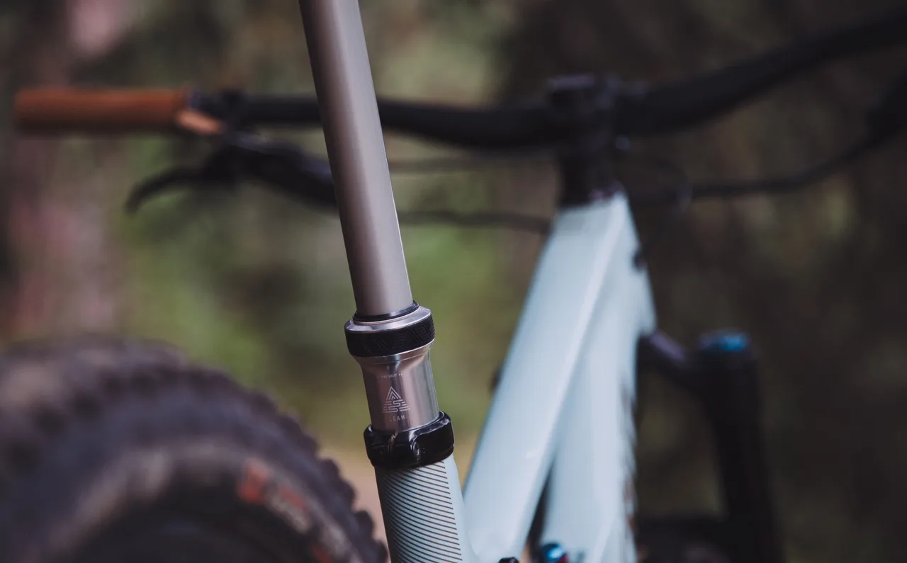 PNW Drops Limited Edition Silver Dropper Posts with Loam & Rainier Models