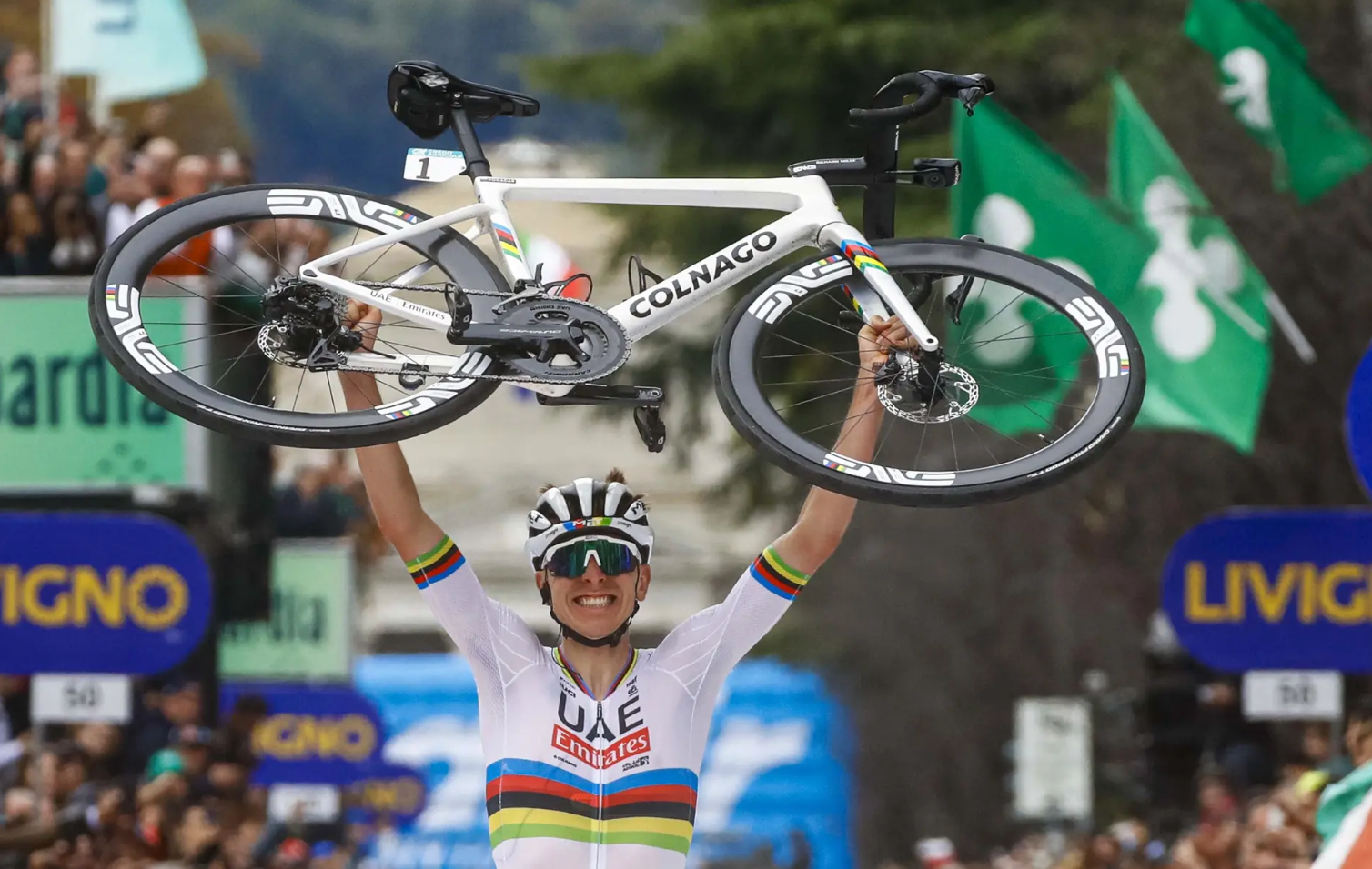 Buy Tadej Pogačar’s Colnago V4Rs & Y1Rs in World Champion Livery
